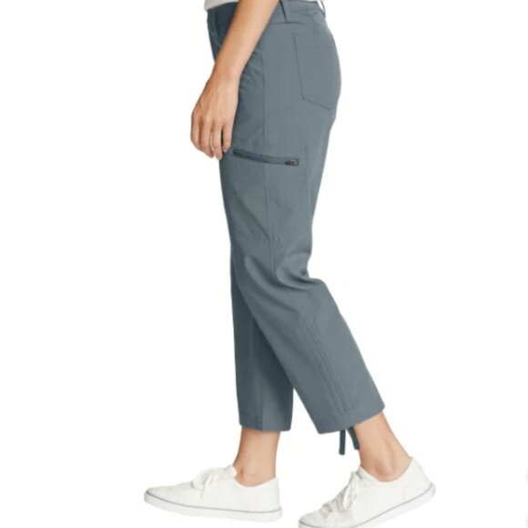 Eddie Bauer Women's Ripstop Capri Gray Size 14 - Picture 2 of 12